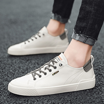 Spring mens casual non-lace shoes trend Korean version of Joker lazy people a pedal comfortable and breathable small white shoes