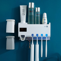 Toothbrush rack toilet tooth set wall wall hanging wall type non-hole electric mouthwash brush Cup