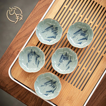 Drinking to Jingdezhen hand-painted Kung Fu Tea Cup ceramic large tea cup not hot personal Master Cup Single Cup