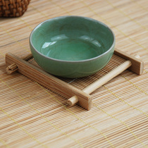 Utifu Tea Furniture Bamboo Cup Mat Handmade Bamboo Featured Handicraft Practical Cup Mat Teapot Mat Tea Art Accessories