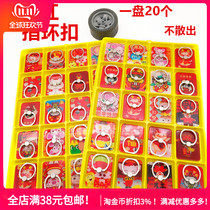 Year of the pig mobile phone ring buckle 2019 New Year red crystal fortune tray ring buckle cute cartoon bracket wholesale