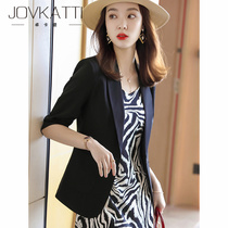 Senior sense blazer womens summer thin Korean version of casual temperament dress two-piece host white-collar workwear