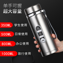 304 sling thermos cup 1000ml large capacity Cup car-mounted cup warm gift Cup female mens thermos pot portable