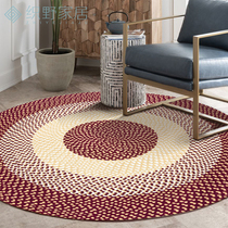 Round carpet living room coffee table American ins wind Nordic study childrens home room bedside carpet mat customization