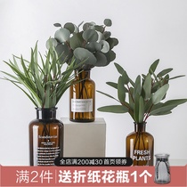 Nordic simulation flower Eucalyptus leaves Simple decorative vase flower arrangement Eucalyptus leaves home decoration ins