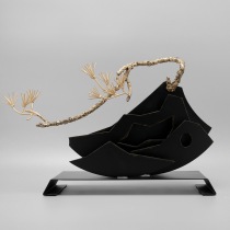 Modern New Chinese Creative Iron Art Metal Handicraft Swing Boilerplate Room Hotel Living Room Genguan Soft Adornment