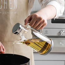 Japanese-style glass oil pot oil tank home kitchen European-style non-leakage transparent oil bottle glass anti-leakage oil tank pot