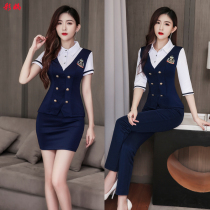 Foot bath overalls new sexy pedicure massage bath technician gown slim thin hotel professional set Spring