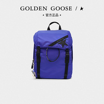 Golden Goose mens bag stars Coloured double shoulder bag Blue Schoolbag Large capacity Hand travel bag
