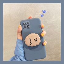 opporeno5 fashion phone case a92s5g girl Net Red new mens oppoa52 phone case a52 lens all-pack border anti fall cute cartoon girl soft glue liquid silicon