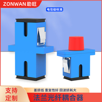 Booster Fiber coupler Carrier-grade Large D small D flange Square round head LC SC FC ST duplex adapter Flange Simplex extension connector Square optical attenuator adapter