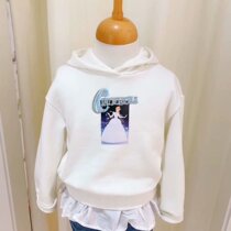 F2BF94297 mini peace Taiping bird children dress 2019 Winter fit new girl printed acrossuit 429