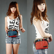 Lady With Canvas Multilayer Business Collection Wallet Mini Fashion Practical Good Looking Single Shoulder Diagonal Satchel Small Waist Bag