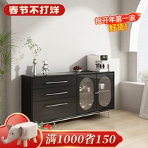 Sideboard kitchen cabinet locker against the wall cupboard simple living room household tea light luxury stainless steel sideboard