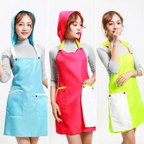 Sleeve clean cartoon cute sheep dust-proof oil-proof hair apron anti-fouling and dust-proof apron with cap