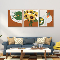 Digital oil painting diy filled hand-painted oil color painting decompression graffiti three spell painting Sunflower living room bedroom decoration painting