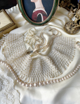 Vintage Overseas Antiques Ins Retro Temperament 100 Hitch Chchoker Imitation Pearl Neck Chain Long Chain Necklace