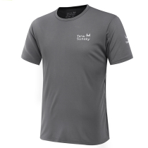 Summer thin milk silk perspiration breathable quick-drying clothes Mens round neck short sleeve t-shirt outdoor sports running shirt T-shirt