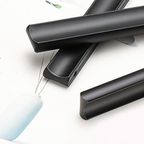 Black American modern minimalist cabinet handle aluminium alloy strip high-end drawer shoe cabinet door handle