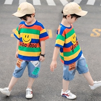 Boys kindergarten performance clothing summer 2021 new childrens net red foreign style fashionable sports version handsome tide clothes