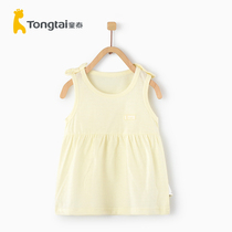Child Tai Baby Summer thin Pure Cotton One-piece Dress Girl Harness Vest Skirt Children Baby Princess Nepotism