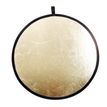 Factory direct sales 60CM two-in-one reflector folding portable soft light board studio gold and silver reflective light shield