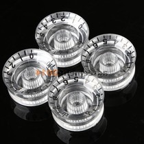 4pcs transparent acrylic speed knob volume tone control