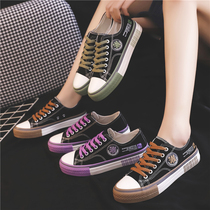 National tide canvas shoes women 2021 spring new sneakers low Board Shoes children ins tide wild soft bottom students