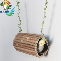 Beloved New Home Birds Nest bird toy parrot toy supplies parrot swing ring bird cage toy climbing W42