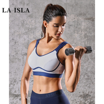 Laisla sports underwear womens high strength shockproof running vest large size bra large chest professional bra ultra-thin section