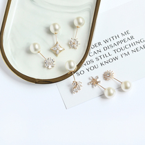 Japanese pearl pin fixed clothes corsage simple anti-light brooch small fragrance high-end collar pin accessories female