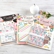 Ihe Kindergarten students DIY creative handmade greeting card making material Package Set 6 Cards 6 SKC