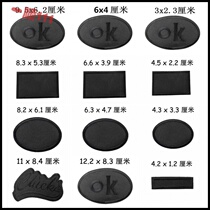 Clothes Patch Embroidered Flowers on Grey Large Magic Seam-Free Holes Traded Sign Small Pure Black