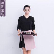 Fanny Cess 2021 new beauty salon overalls dress skirt beautician clothing health clothing spring and summer