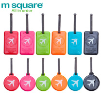 m square on business trip baggage card boarding theft proof and loss security hanging card suitcase consigned identity mark