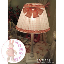 Bow table lamp fabric table lamp bedroom table lamp pastoral style lamp