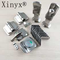 Bathroom partition accessories hardware complete set of meters high with handle red and green indicator lock spring hinge support foot