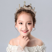 Girls performance dress accessories headband Crown childrens jewelry hair hoop small crown girl flower girl headband winter