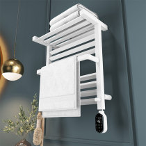 Muxilin electric heating towel rack carbon fiber drying rack bathroom household heating smart towel rack rack
