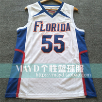 Customized No. 55 Jason Williams University Jersey white chocolate American retro personalized embroidered basketball uniform men