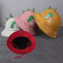 Children's Fisherman Hat Boys and Children Korea Fall Winter Corduroy Pot Hat Cute Girls Children Yellow Hat Korean