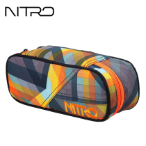 NITRO Naiqiao Large Capacity Business Pen European and American Fashion Student Stationery Storage Bag Multifunctional Pen Box