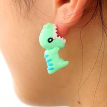 aliexpress wish dinosaur stencil earrings t-rex cute blue