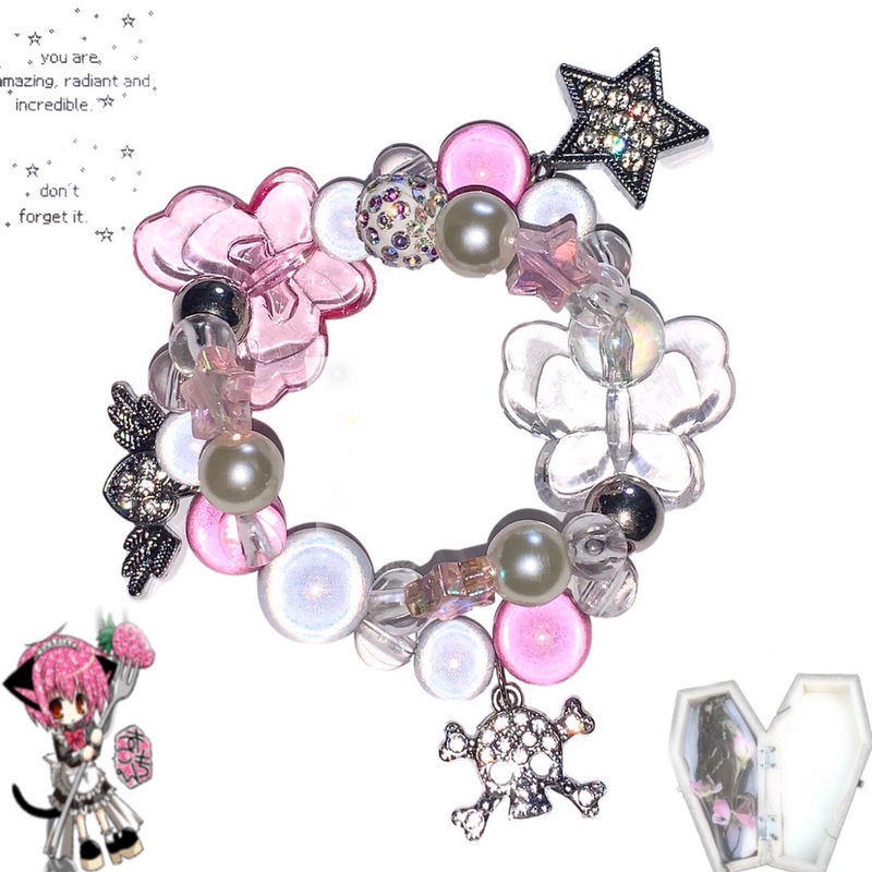 Y2K Butterfly Bracelet Pocketbabe LAOSHU Y2K Hot Girl 90S Shibuya Accessories Skull Star Y2K Butterfly Bracelet Pocketbabe LAOSHU Y2K Hot Girl 90S Shibuya Accessories Skull Star