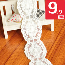 5CM white mesh embroidery decorative lace clothing accessories diy handmade skirt lace material one rice price