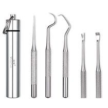 Toothpicks Special Tools 304 Stainless Steel Toothpicks Metal Upscale Superior Home Toothpicks Dentifier Portable