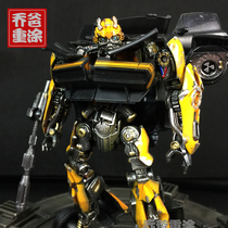 Joe Dad repainted Transformers 4 14 movies Bumblebee classic car d-class Hasbro finished product foundry