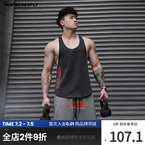 Summer New Loose Casual Sports Fitness Vest Men Training Running of Iron Work with T-Shirt T-shirt Speed Dry Short sleeves