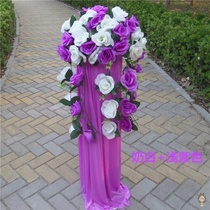 New wedding props 42 drooping road flower blue arch supporting lifting road guide style wedding decoration