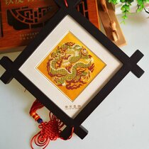 Panlong play beads Nanjing Yunjin Derrick frame painting Chinese characteristics abroad gifts to send foreigners Shu embroidery commemoration